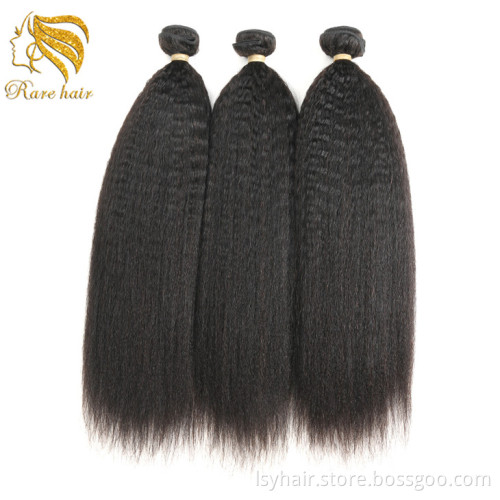 Lsy Wholesale Kinky Straight Hair Weave In New York, Luxury Hair Packaging No Tangle No Shed Crochet Braiding Human Hair Weave